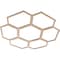 Ekena Millwork Florin Wood Fretwork Pierced Ceiling Medallion, Alder, 26"OD x 11 1/8"ID x 1/4"T CMWP26X26X0250FOAL - alternate 5